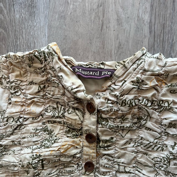 Mustard Pie Ruched Cardigan - Picture 2 of 10